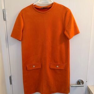 Orange Zara Short Sleeve Dress